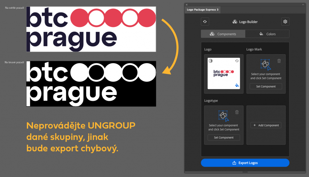 Adobe Illustrator plugin: Bleskurychlý export všech verzí a formátů loga na jedno kliknutí